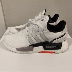Adidas NMD G1 Boost Crystal White Grey Athletic Running Men's Size 10.5 Shoes.